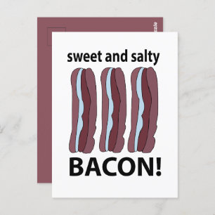 Postal Bacon Dulce Y Salado Bacon