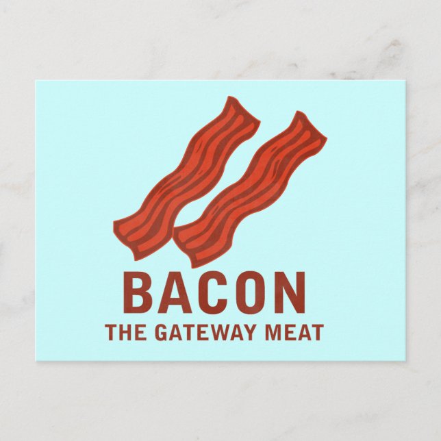 Postal Bacon, La Carne De Puerta De Entrada (Anverso)