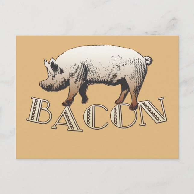 Postal Bacon LOVE (Anverso)