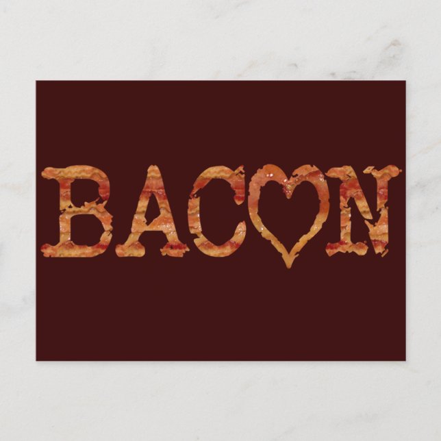 Postal Bacon LOVE (Anverso)