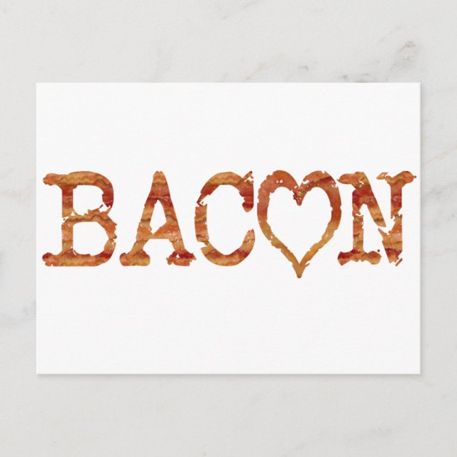 Postal Bacon LOVE (Anverso)