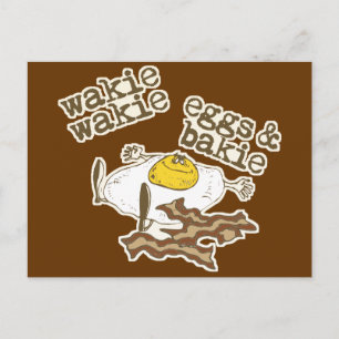 Postal Bacon y huevos divertidos