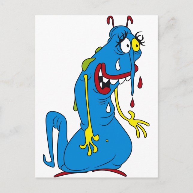 Postal Bacterias azules (Anverso)