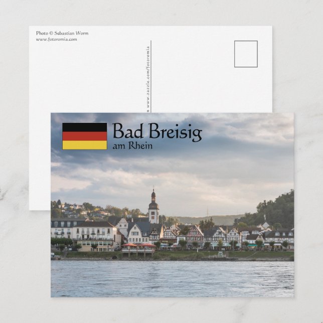 Postal Bad Breisig Alemania (Anverso / Reverso)