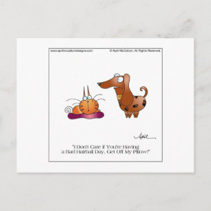 Postal BAD HAIRBALL de April McCallum