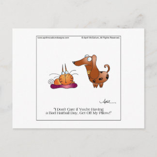 Postal BAD HAIRBALL de April McCallum