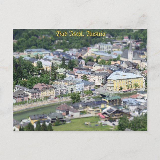 Postal Bad Ischl, Salzkammergut, Austria (Anverso)