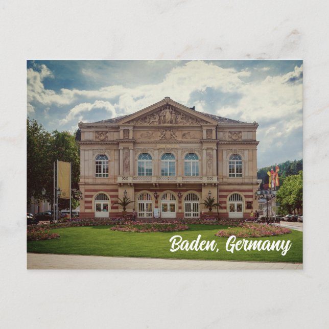 Postal Baden Baden Alemania (Anverso)