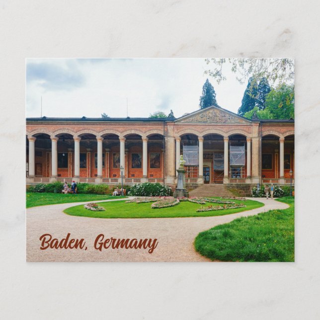 Postal Baden Baden Alemania (Anverso)