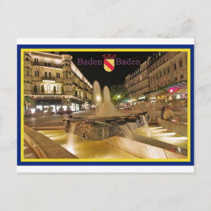 Postal Baden-Baden Ansichtskarte
