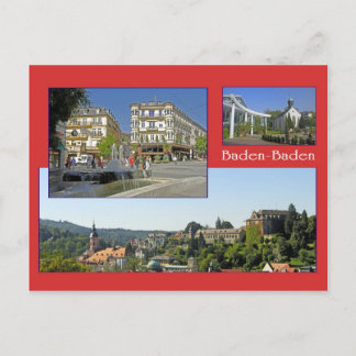 Postal Baden-Baden Ansichtskarte