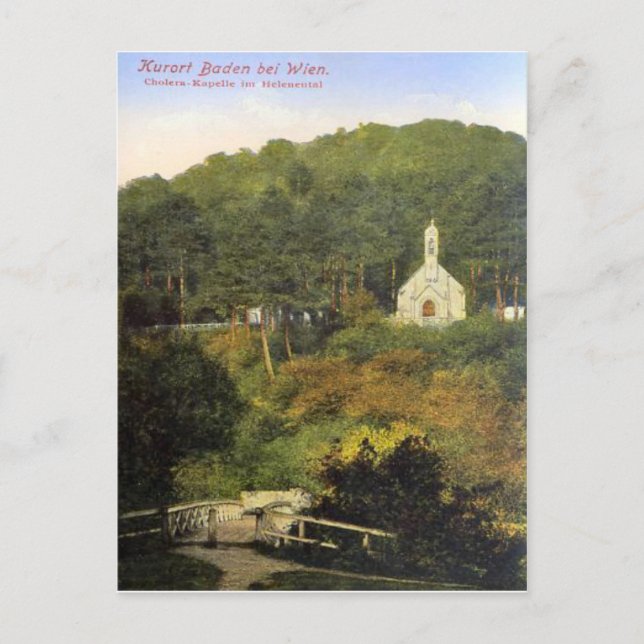 Postal Baden bei Wien, Cholera-Kapelle im Helenental (Anverso)