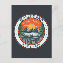 Postal Badge del World End State Park Pennsylvania