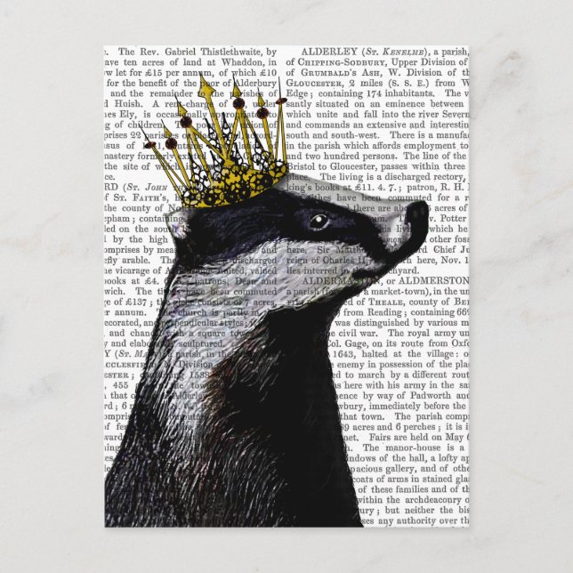 Postal Badger King (Anverso)
