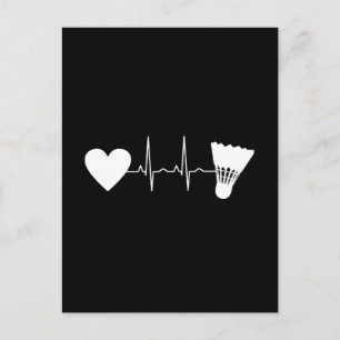 Postal Badminton Ball Heartbeat