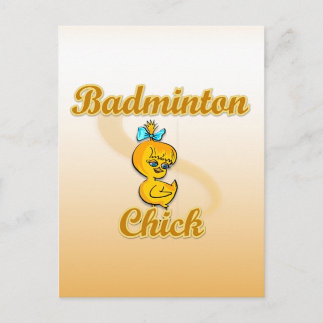 Postal Badminton Chick (Anverso)