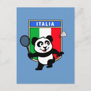 Postal Badminton Italy Panda