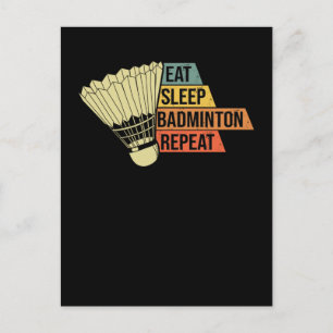 Postal Badminton Retro Vintage