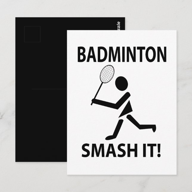 Postal Badminton Smash It Sports Badminton (Anverso / Reverso)