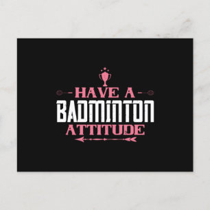Postal Badminton - Ten una actitud de Badminton