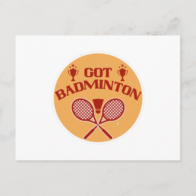 Postal Badminton - Tengo Badminton (Anverso)