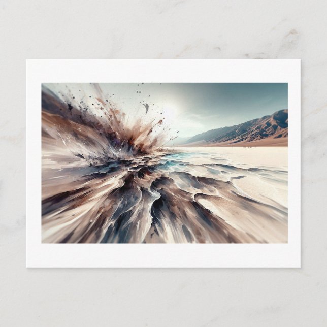 Postal Badwater Basin en Death Valley,  (Anverso)