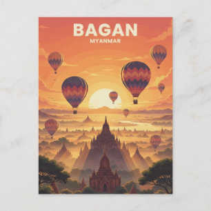 Postal Bagan Viajes Myanmar