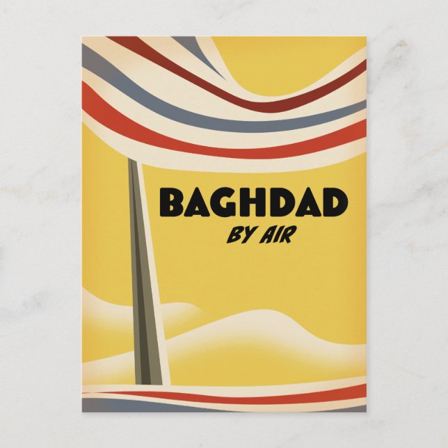 Postal Bagdad Por Aire (Anverso)
