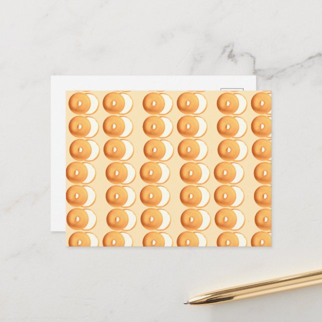 Postal Bagels y nata (Anverso/Reverso In Situ)