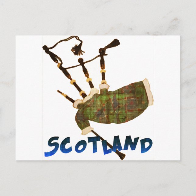 Postal Bagpipes de Escocia (Anverso)