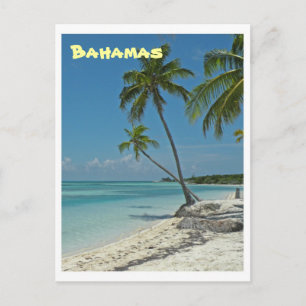 Postal Bahamas Beach Post Card