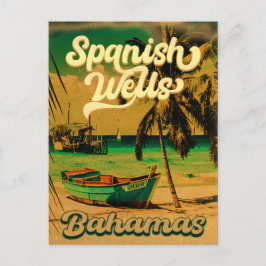 Postal Bahamas, isla de Wells en España, recuerdos de los