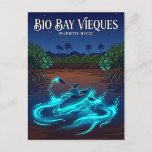 Postal Bahía Bio en Mosquito Bay Puerto Rico