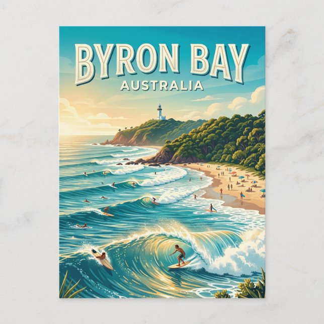 Postal Bahía Byron Australia (Anverso)