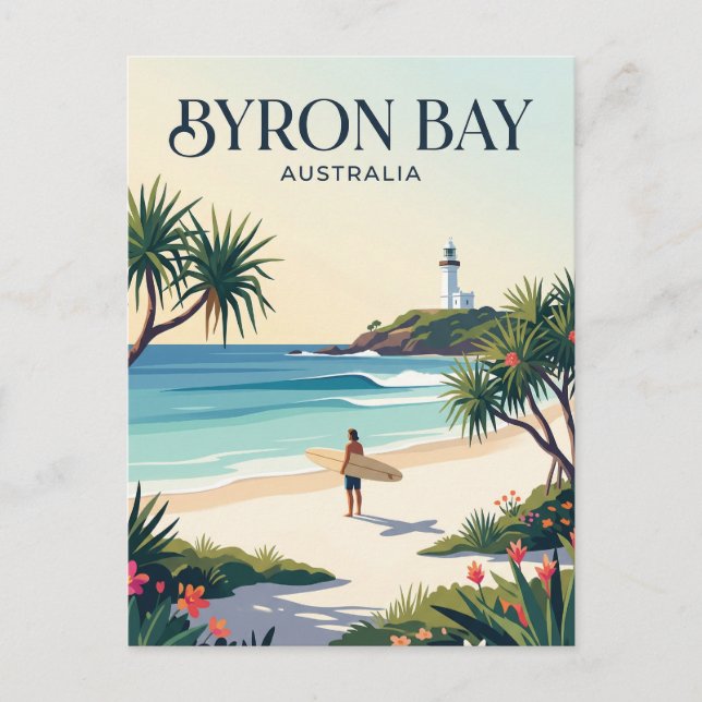 Postal Bahía Byron Australia (Anverso)