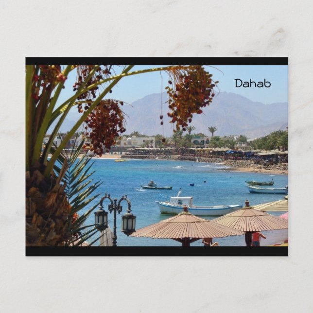 Postal Bahía Dahab - Postcard de Egipto (Anverso)