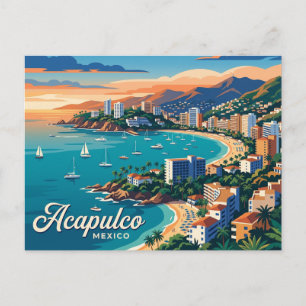 Postal Bahía de Acapulco México