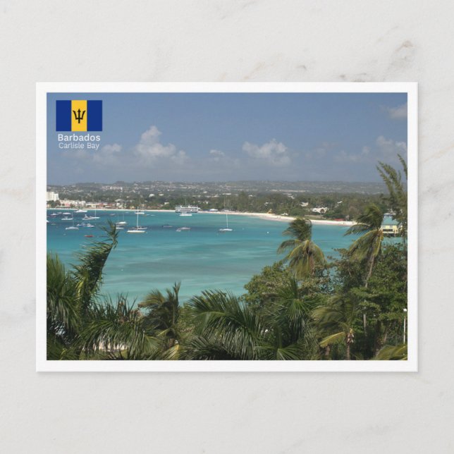 Postal Bahía de Carlisle - Barbados (Anverso)