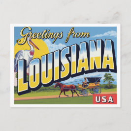 Postal Bahía de Carruaje de Pelícano de Luisiana
