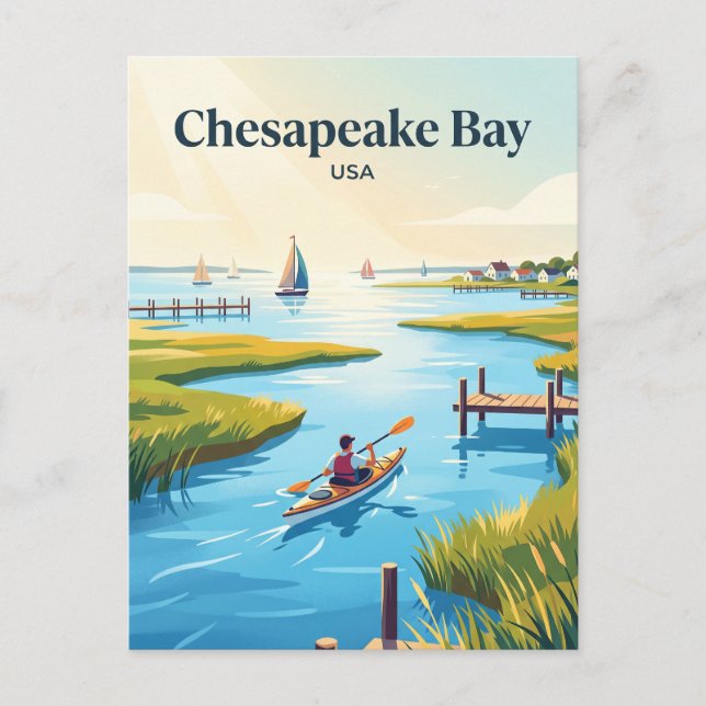 Postal Bahía de Chesapeake EE. UU. (Anverso)