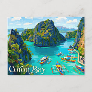 Postal Bahía de Coron Filipinas
