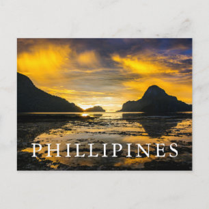 Postal Bahía de El Nido Atardecer