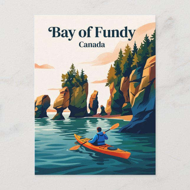 Postal Bahía de Fundy, Canadá (Anverso)