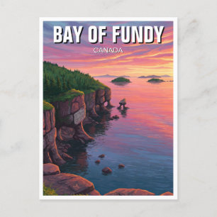 Postal Bahía de Fundy Nueva Escocia Canadá
