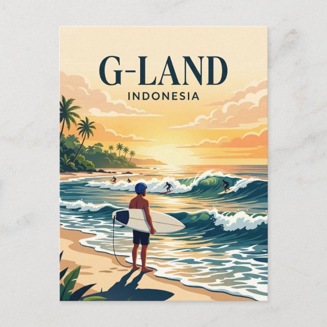 Postal Bahía de Grajagan Indonesia (Anverso)