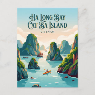 Postal Bahía de Ha Long Isla de Cat Ba Vietnam