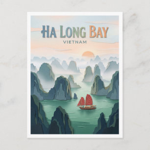 Postal Bahía de Ha Long Vietnam