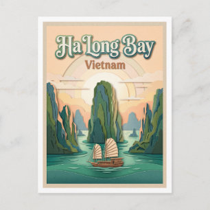 Postal Bahía de Ha Long Vietnam