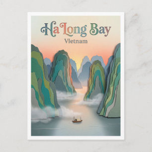 Postal Bahía de Ha Long Vietnam