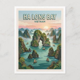 Postal Bahía de Ha Long Vietnam